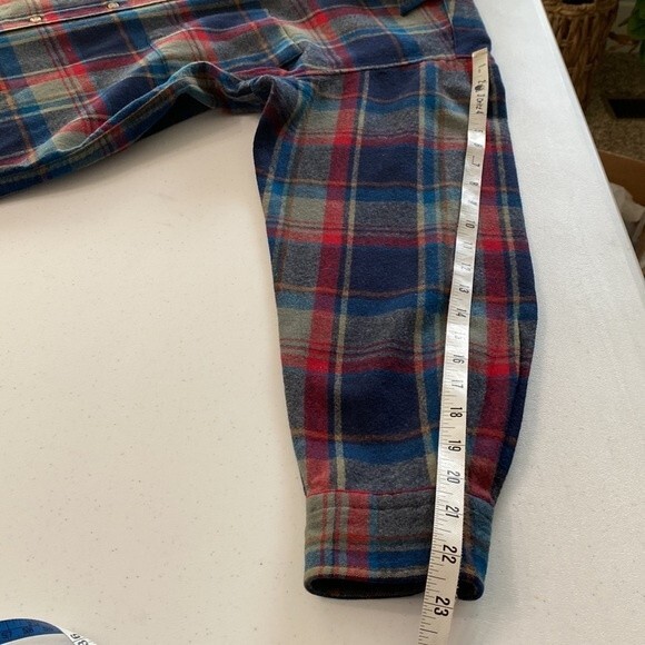 Pendleton Vintage Plaid Long Sleeve Button Down Shirt Pure Virgin Wool Made USA - Picture 13 of 16